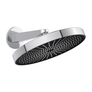 Douche de tête 1 jet avec bras de douche, diamètre 30 cm, chrome (SATBSHS81SET)