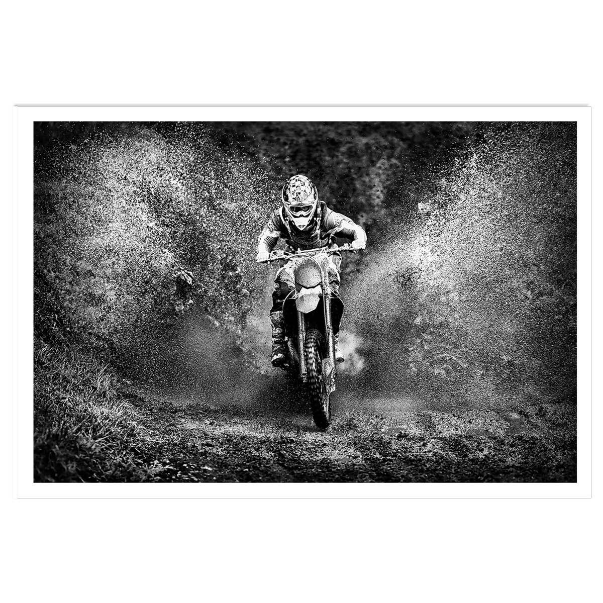 Affiche deco moto cross Affiche seule