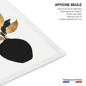 Poster fleurs séchées Affiche seule