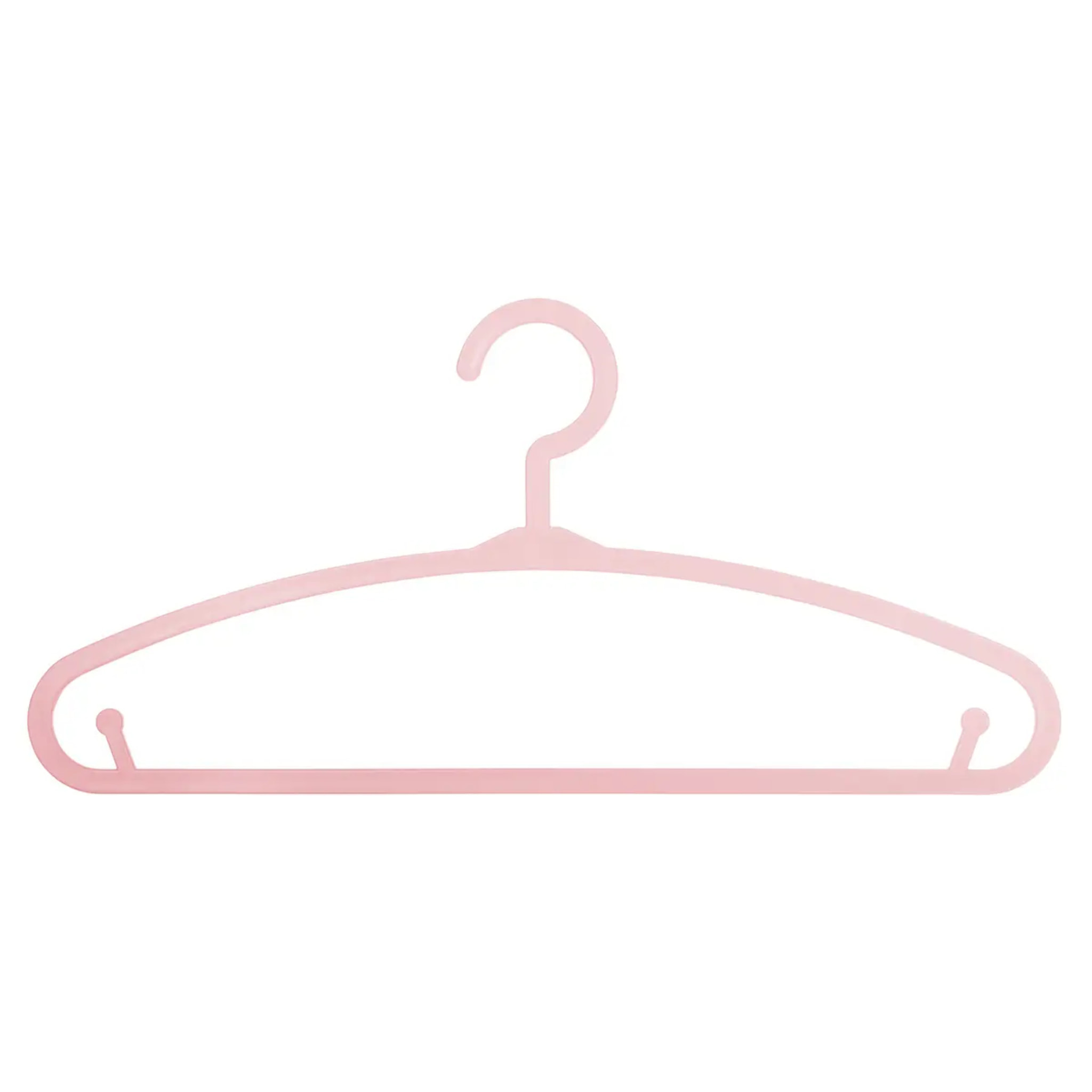 Lot de 6 cintres enfant rose plastique