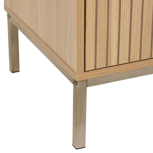 Buffet "Tasso" 3 portes L120cm effet bois naturel