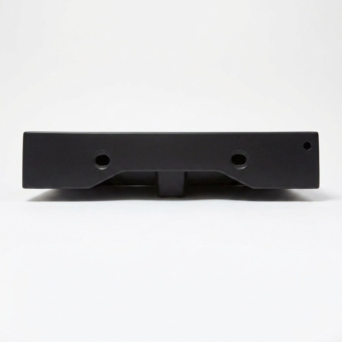 Lavabo 60,5 x 46,5 cm - noir mat - avec trop-plein - 1 trou de robinetterie - SAT Infinitio