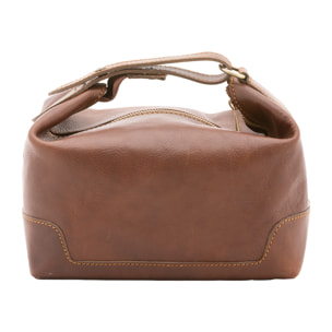 Borsa a mano  unisex In Vera pelle Made in Italy 24x19x18 cm