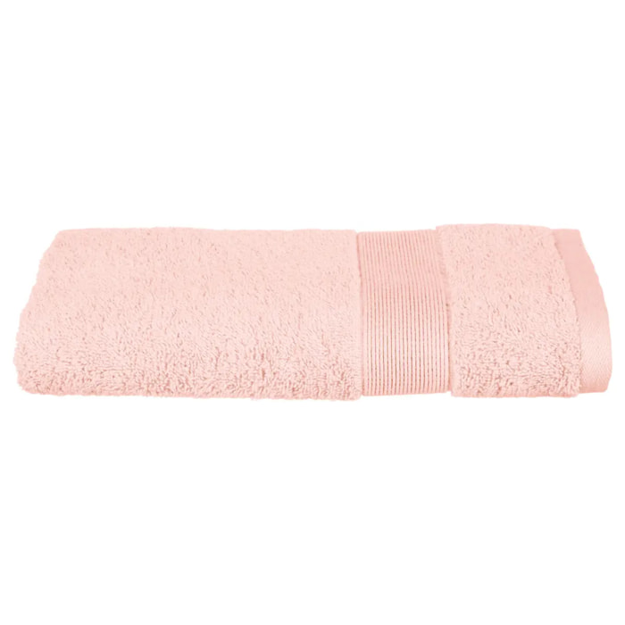 Serviette de toilette "Essentiel" - coton 450 gr/m² - rose 50x90 cm