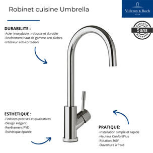 Robinet cuisine Umbrella bronze