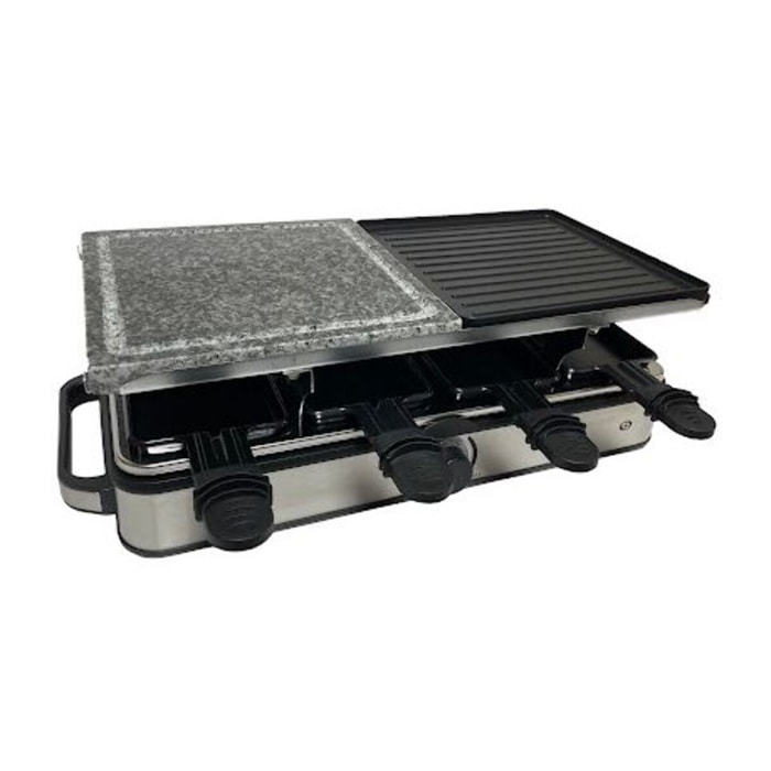 Raclette ESSENTIELB ERGP7 8 personnes Grill + Pierre