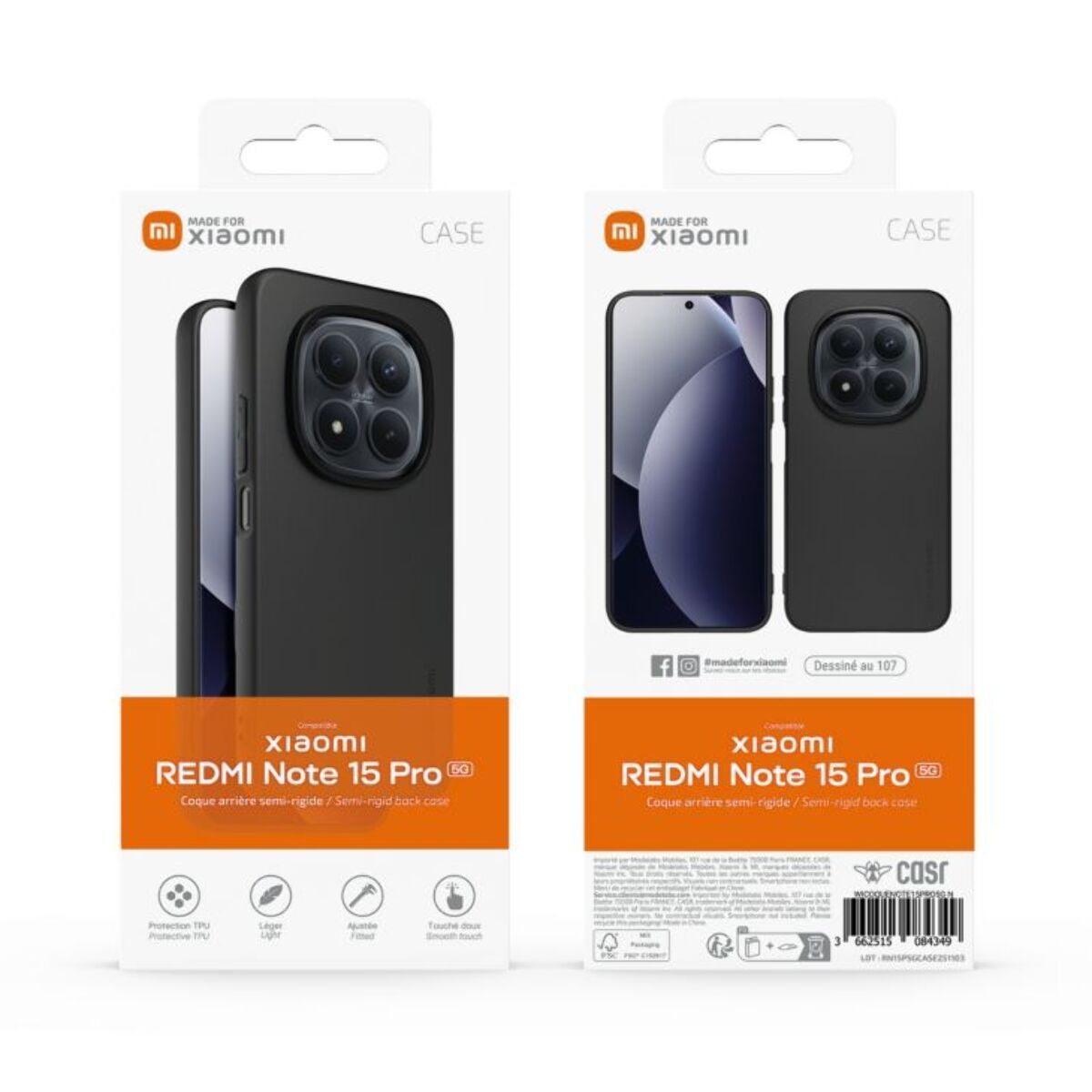 Coque MADE FOR XIAOMI Redmi Note 15 Pro 5G Noir