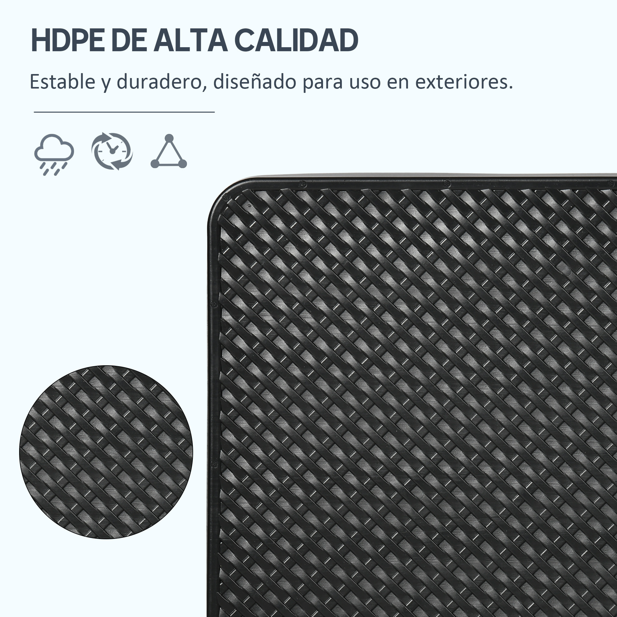 Base para Sombrilla de 4 Piezas, Soporte para Parasol de HDPE Rellenable con Agua 59 kg o Arena 80 kg, para Jardín, Patio, Terraza, Negro