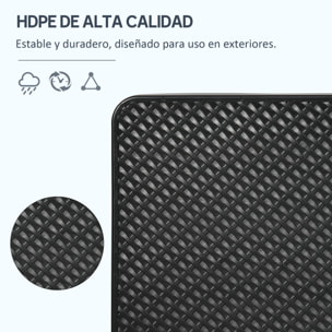 Base para Sombrilla de 4 Piezas, Soporte para Parasol de HDPE Rellenable con Agua 59 kg o Arena 80 kg, para Jardín, Patio, Terraza, Negro