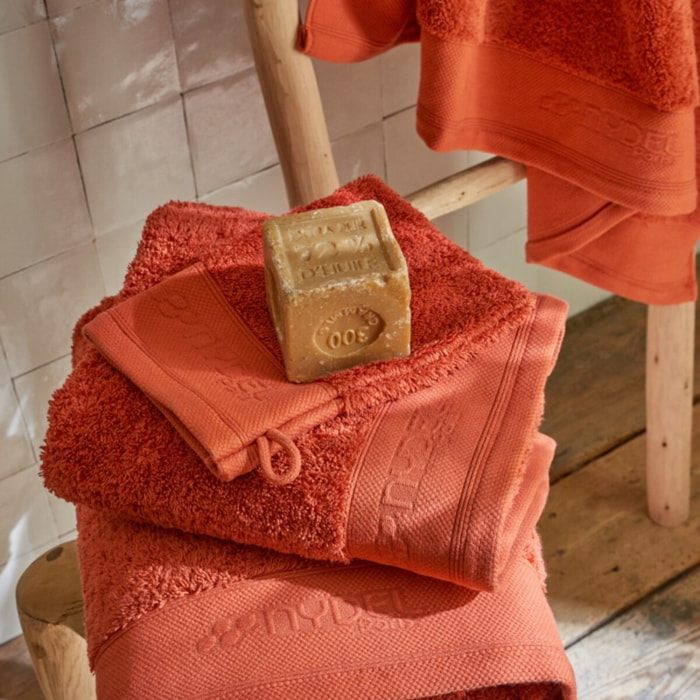 Lot de 2 gants de toilette - 100 % coton bio 700 g/môì