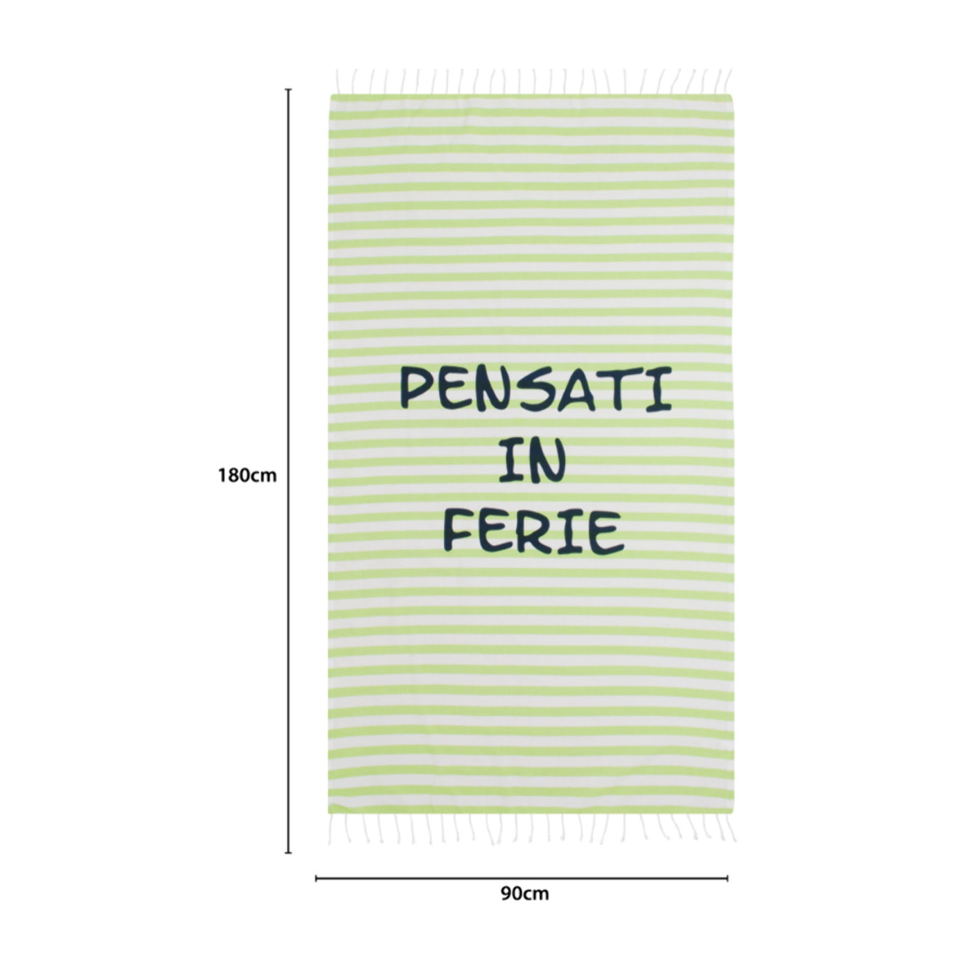 Telo Mare Fouta Con Frange Disegno Ferie