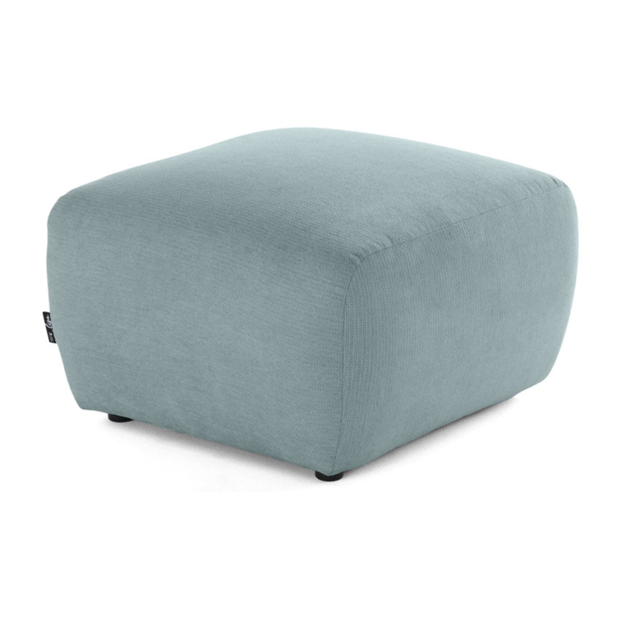 Sorrente - pouf - en tissu texturé - Bleu