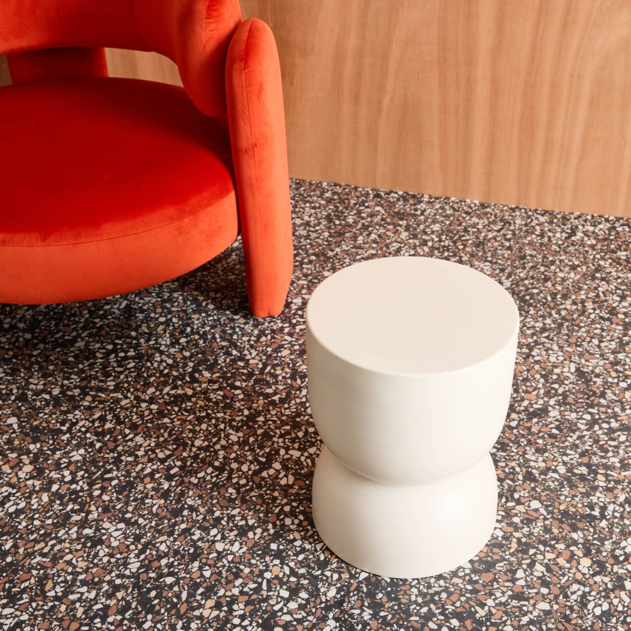 Table d'appoint, bout de canapé, table de chevet métal Ø32 x H42cm MADI