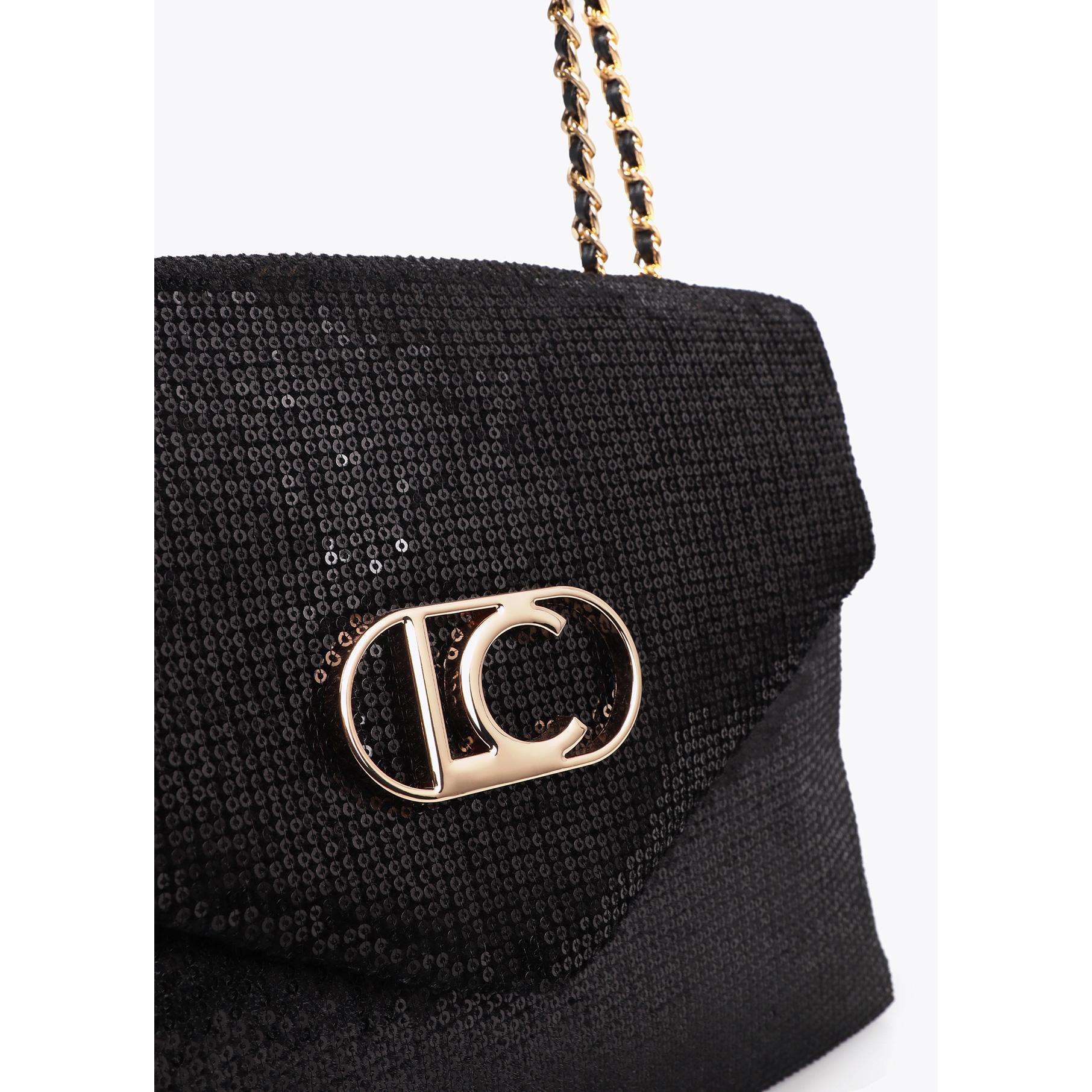 Borsa a patta con paillettes