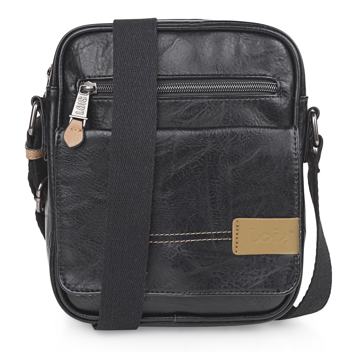 Bandolera Hombre Vegana Lois Warren Negro