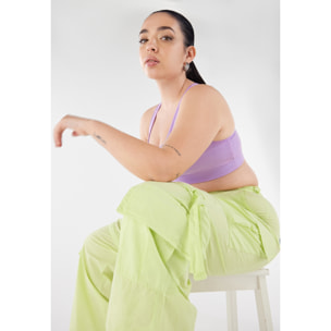 Pantaloni cargo con doppie tasche e coulisse intermedia