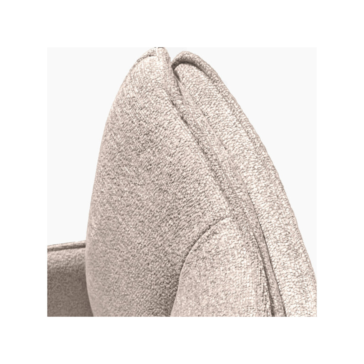 Chaise pivotante 180° avec accoudoirs tissu doux et pieds métal - TOMA