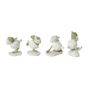 J-Line Mouton patin Pierre - blanc/vert - assortiment de 4
