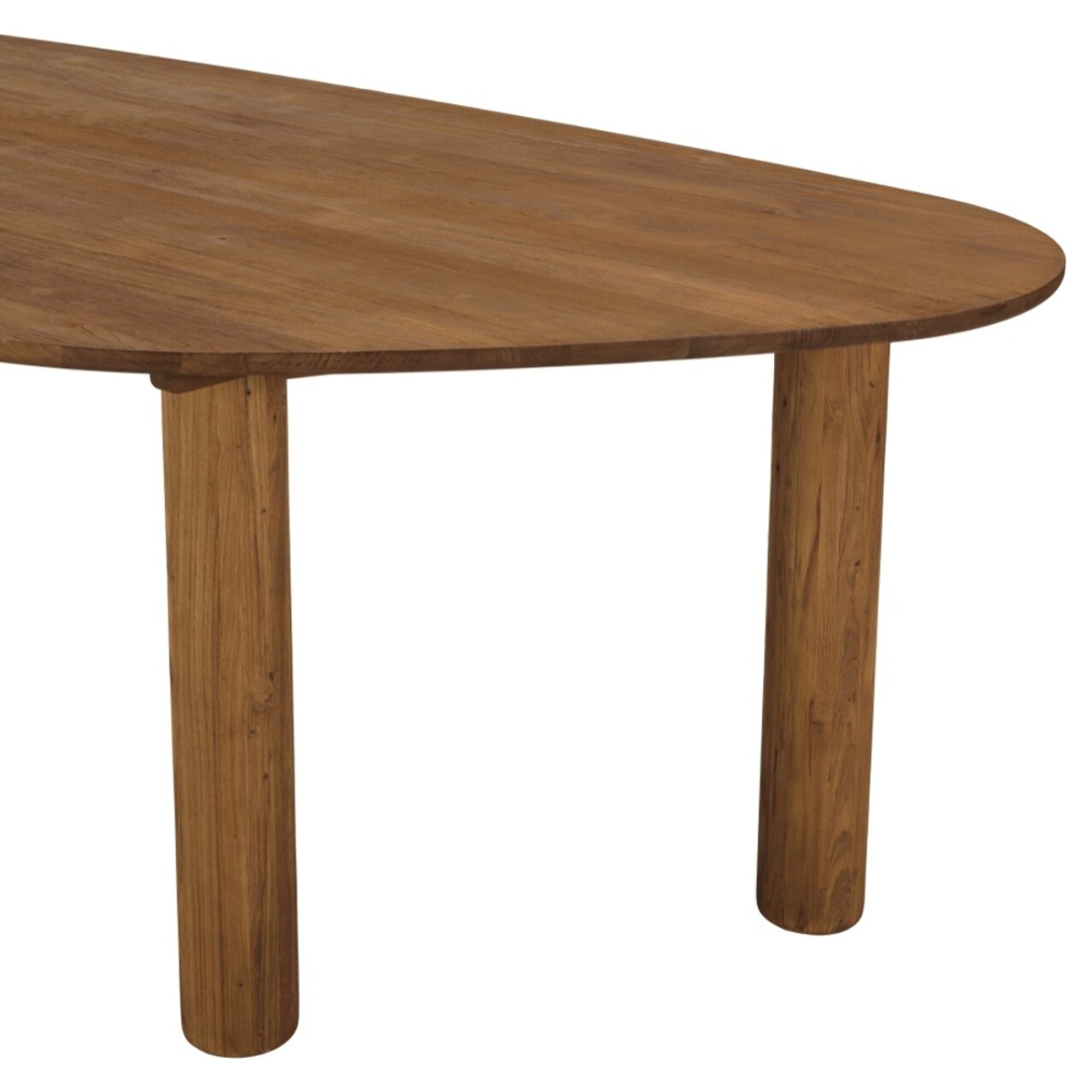 SIXTINE - Table à manger 260x120cm en bois de teck recyclé