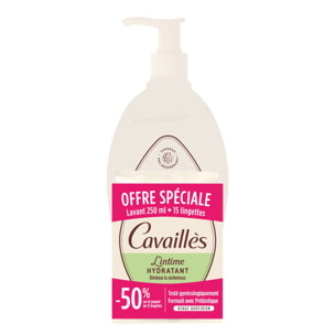 l'Intime Hydratant - Soin Lavant Naturel Hygiène Intime Sècheresse 250 ml + Lingettes x15