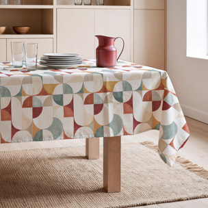 Nappe imprimée anti-tâches NAGORE MULTICOLORE