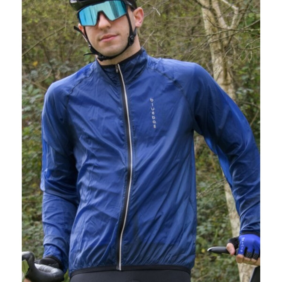CHAQUETA DE LLUVIA CICLISMO PARA HOMBRE BLUEBALL EN AZUL