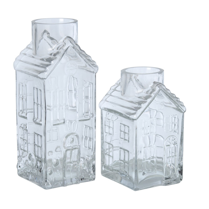J-Line Vase Maison - verre - transparent - large