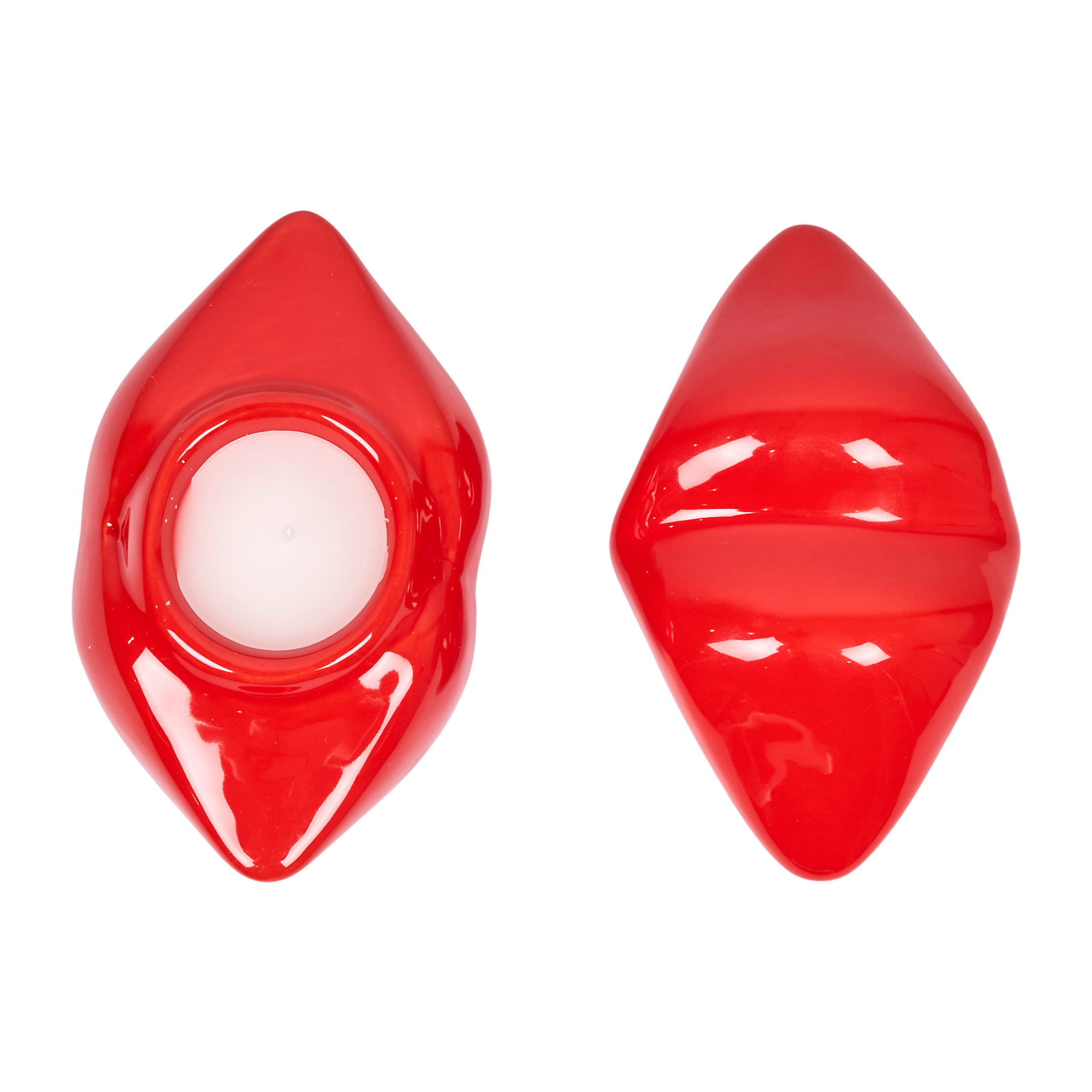 Bougie parfumée - THE CONCEPT FACTORY - Bouche - Décorative - Rouge