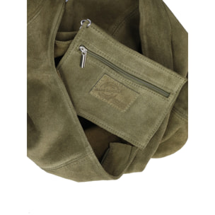 Borsa a mano da donna Made in Italy - Modello Valeria Chic - 100% pelle - 40.0 x 35.0 x 15.0 cm