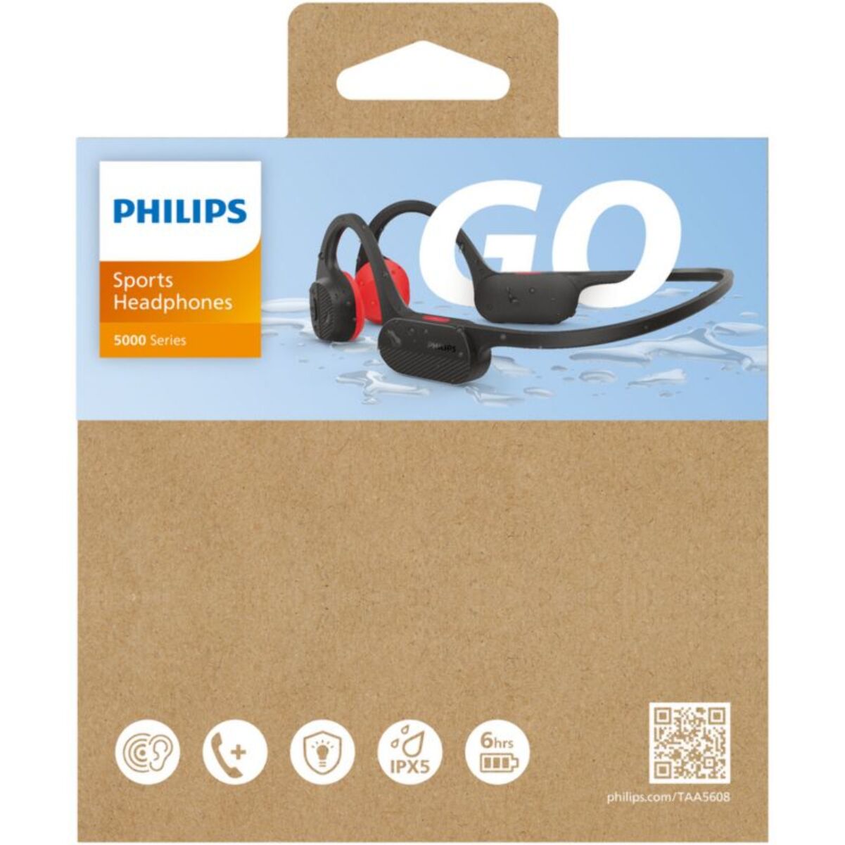 Casque PHILIPS TAA5608BK Noir