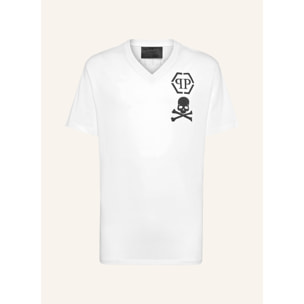 PHILIPP PLEIN Camiseta de cuello de pico SKULL