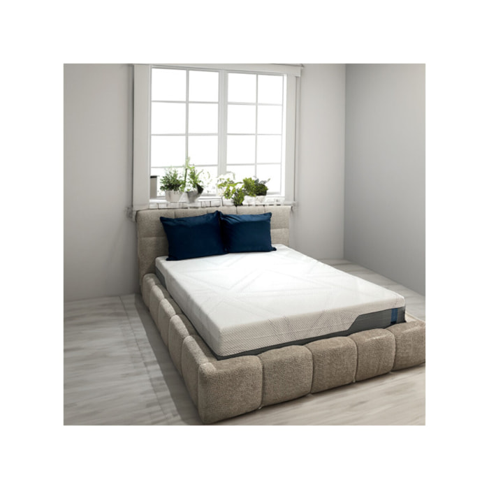 Matelas à mémoire de forme 180 x 200 cm gel classique rafraîchissant – ELITE