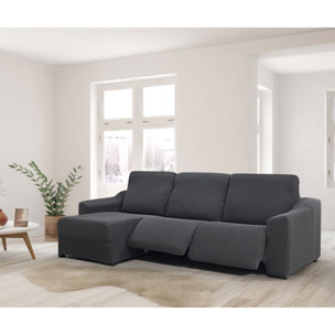 Funda para Chaise Longue izquierda (visto de frente ) brazo corto SÚPER ELÁSTICA con RELAX modelo HELENA