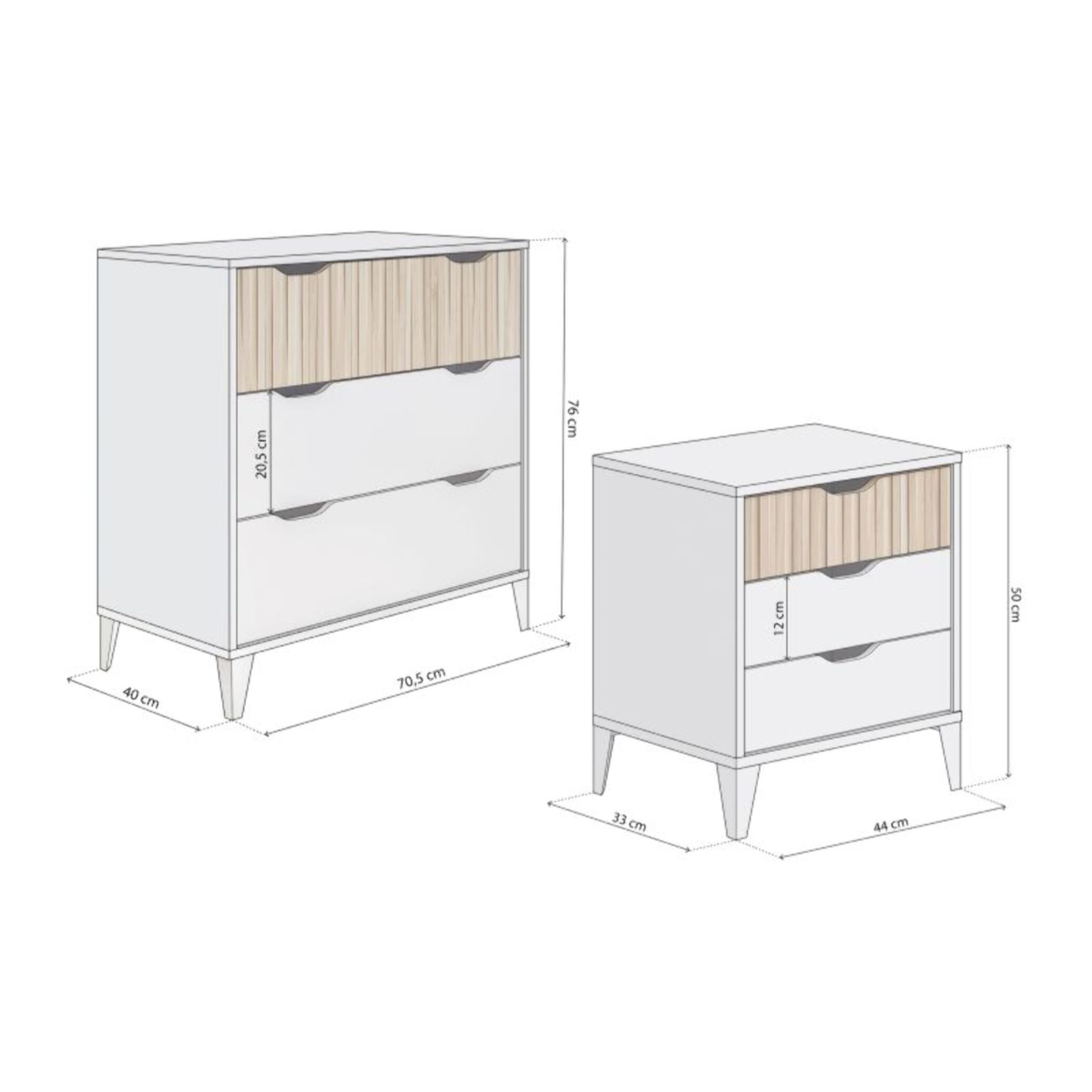 Dormitorio Nitza On Blanco Artik (Blanco Mate) - Natur