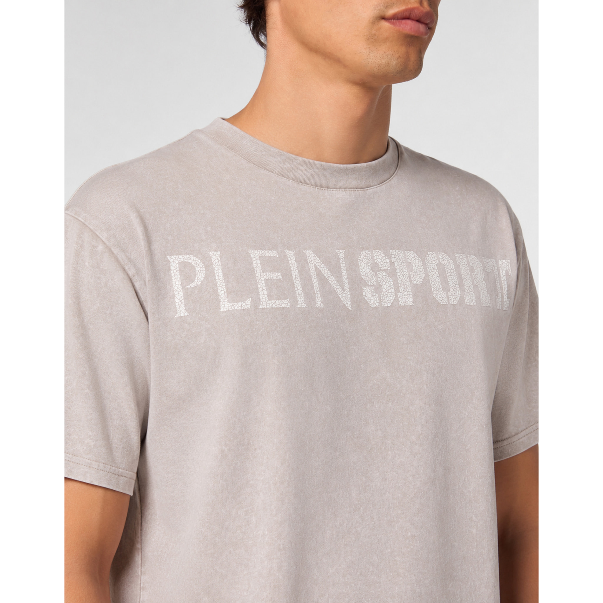 PLEIN SPORT Camiseta de cuello redondo y manga corta SCRATCH