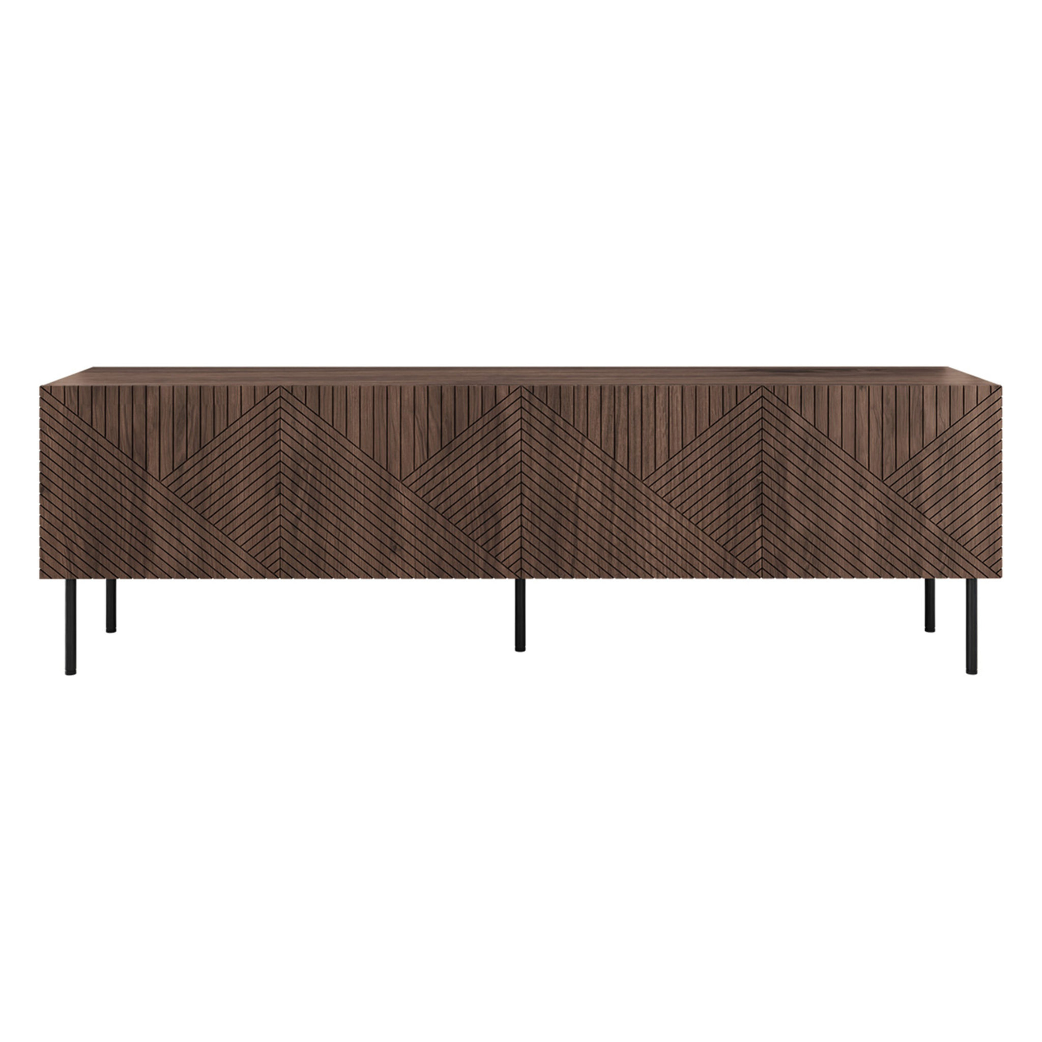 Salvador - meuble TV - effet bois - 4 portes - 191 cm - Bois