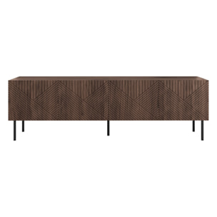 Salvador - meuble TV - effet bois - 4 portes - 191 cm - Bois