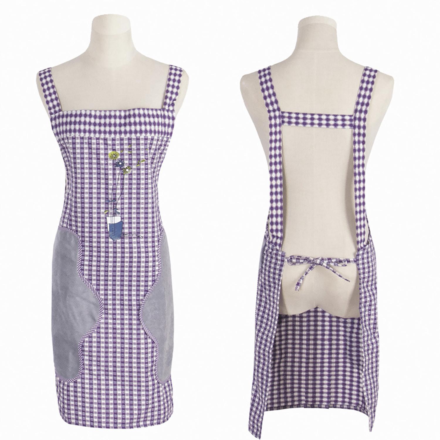 Grembiule regolabile con tasca frontale 67x77 cm.