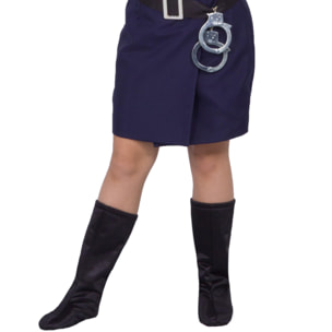 Travestimento Costume Di Carnevale Poliziotta Special Police Bambina