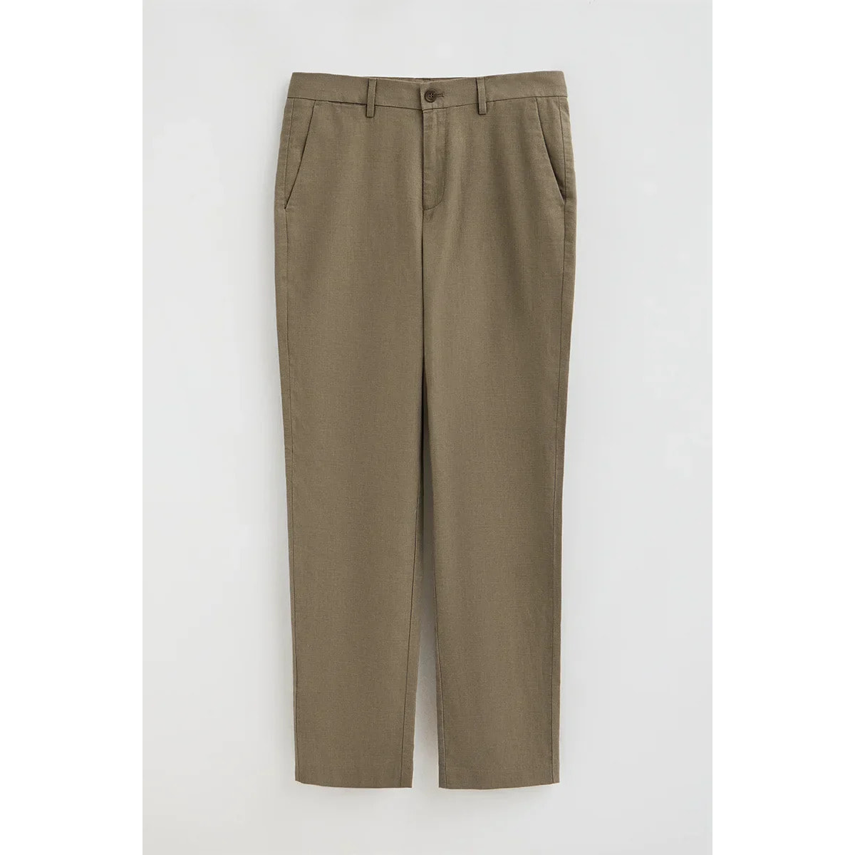 Pantaloni cotolino Belami color kaki dal fit regular e logo Polo Club