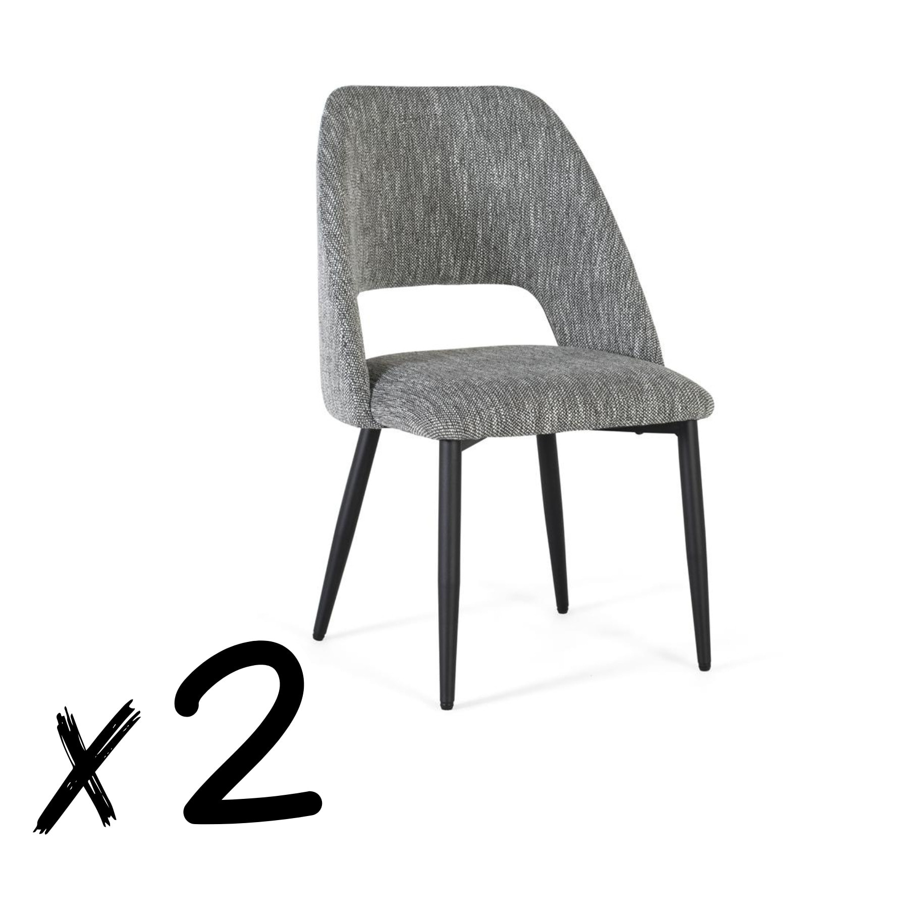 Set de 2 sillas 87x52x52cm