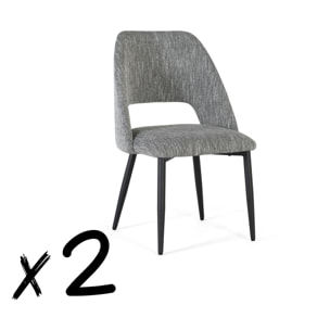 Set de 2 sillas 87x52x52cm