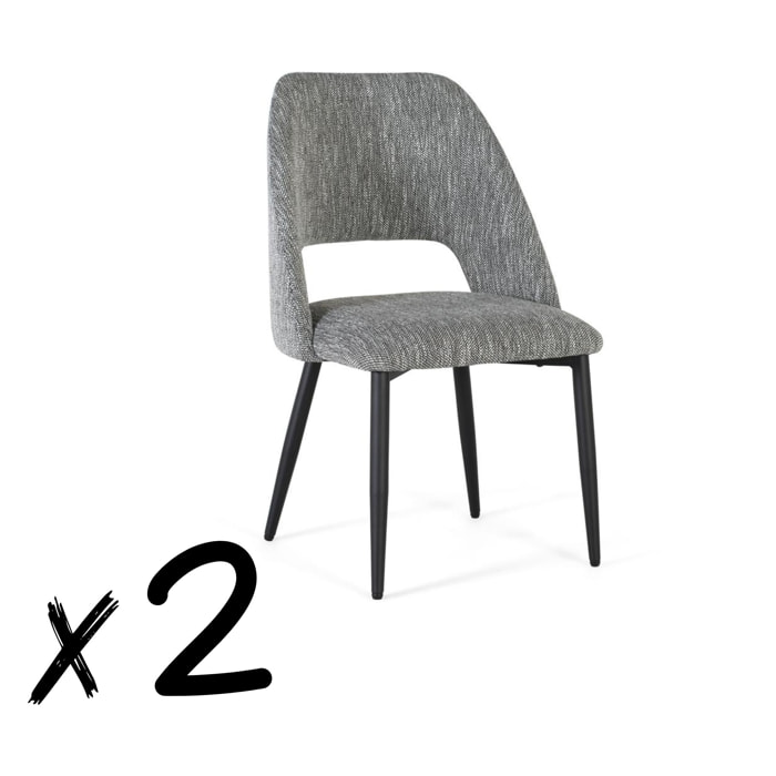 Set de 2 sillas 87x52x52cm