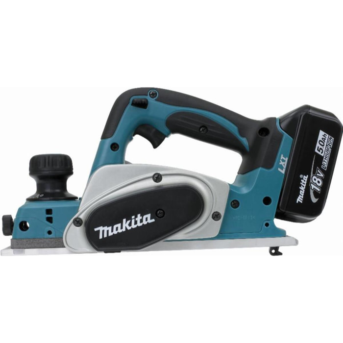 MAKITA 18 V Li-Ion 5 Ah 82 mm Planer - 2 baterías, cargador, maletín - DKP180RTJ