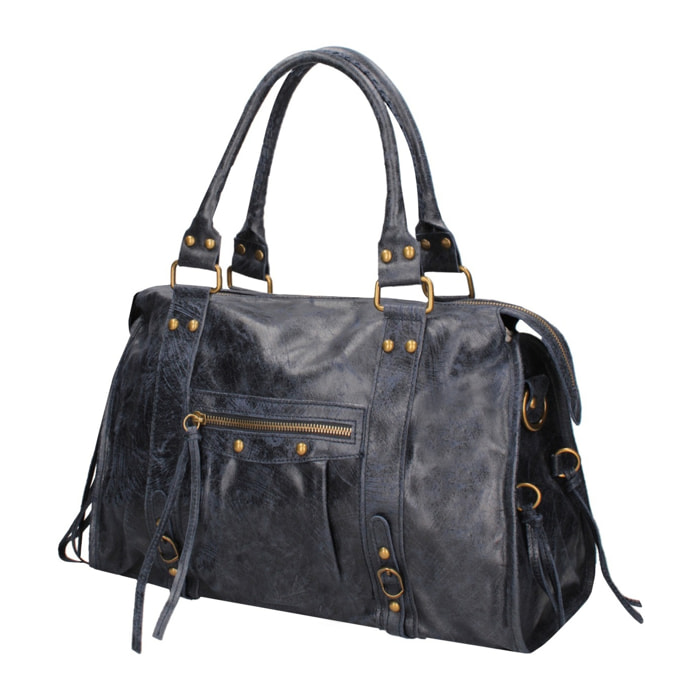 Borsa a spalla da donna - Modello Clara - Vera pelle - 41.0 x 28.0 x 13.0 cm