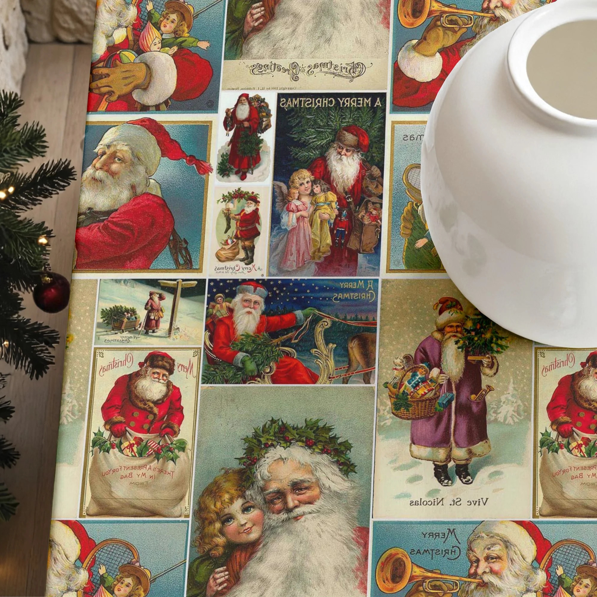 Nappe en résine Anti-tâches Navidad Vintage 5