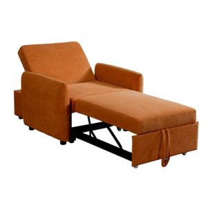 Poltrona letto arancio 95x107x87cm - Oulida