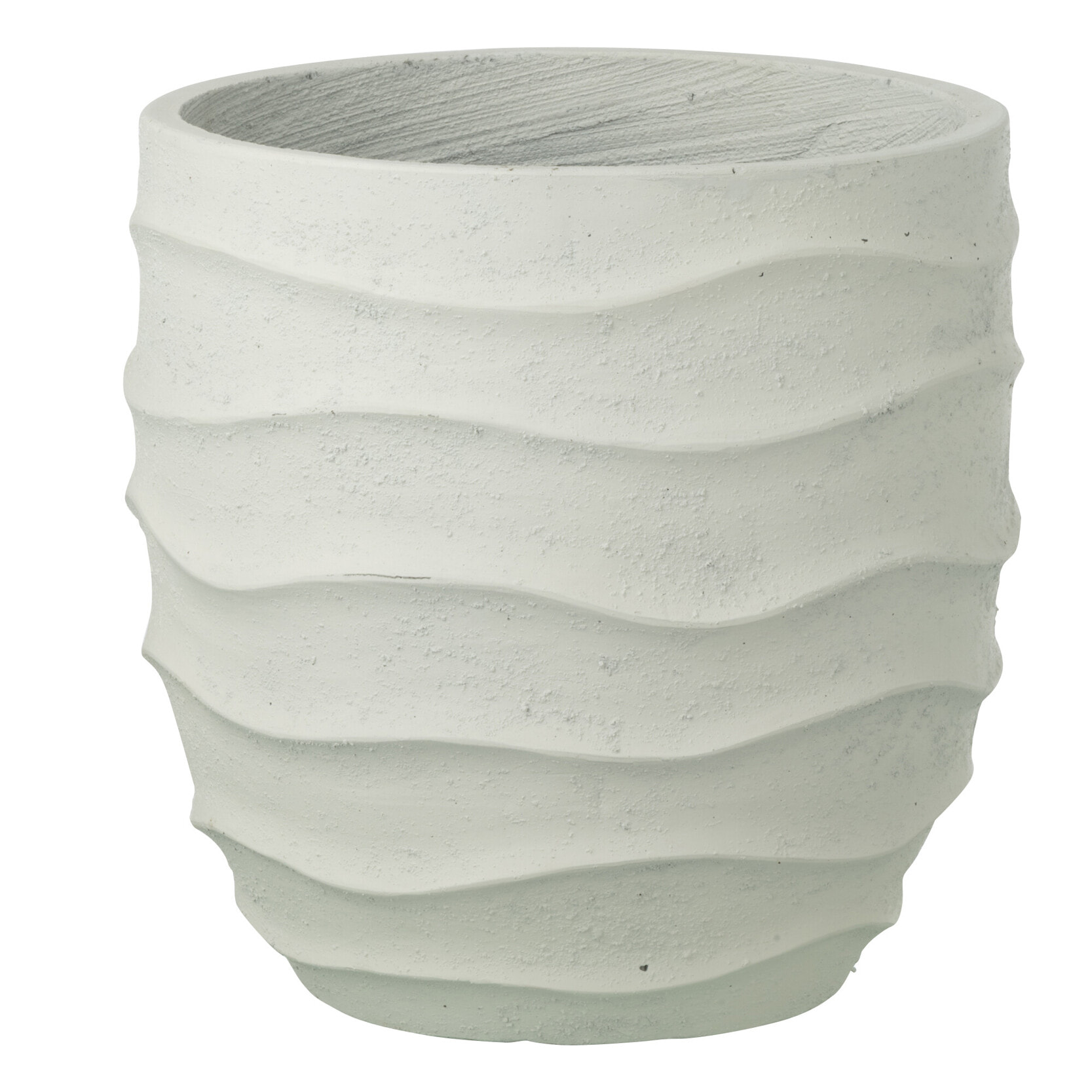 J-Line Cache-pot Vague + Extérieur Sable - blanc - medium