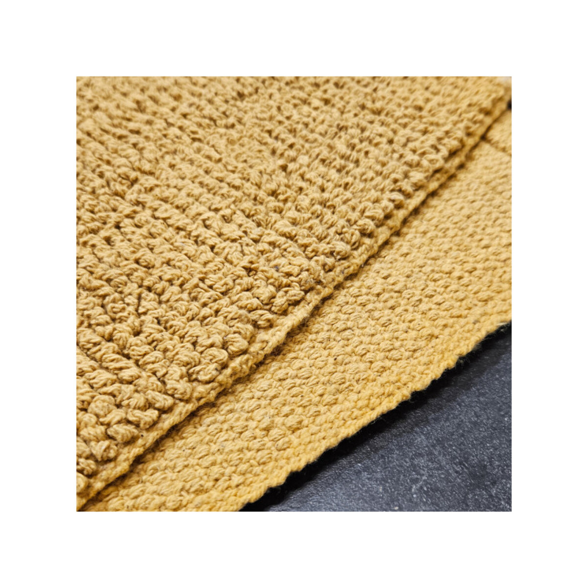 Tapis de salle de bain rectangulaire 40 x 60 cm en coton - WILLOW