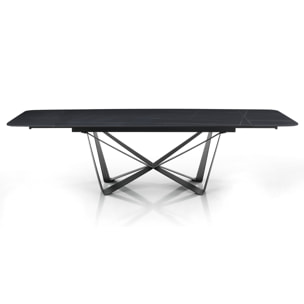 Tomasucci table extensible GRAM MATT BLACK MARBLE Multicolore